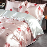 Luxury Rose Soft Silky Tencel Duvet Cover Set | Yedwo Home